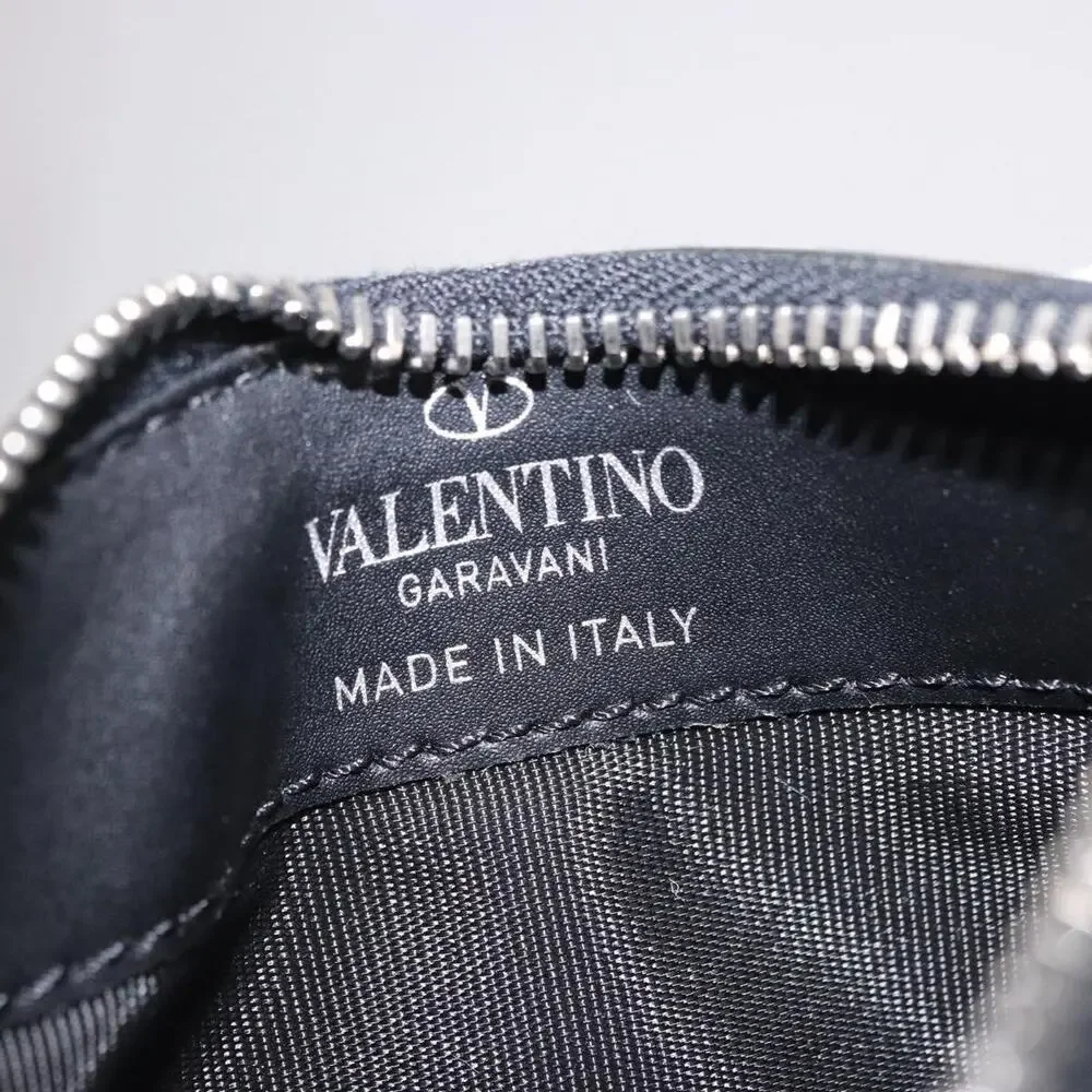 Valentino Leather Card Case White